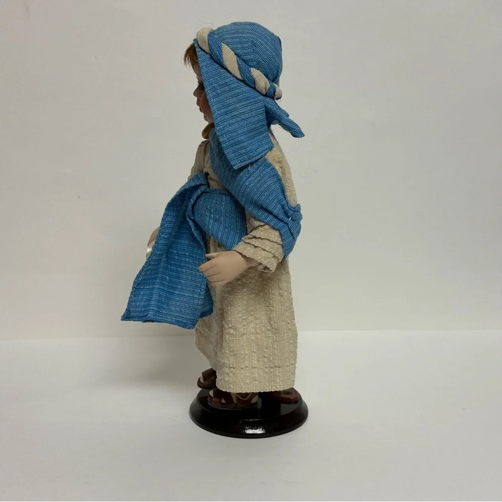 Seymour Mann Shepherd Doll with Stand 11 in.